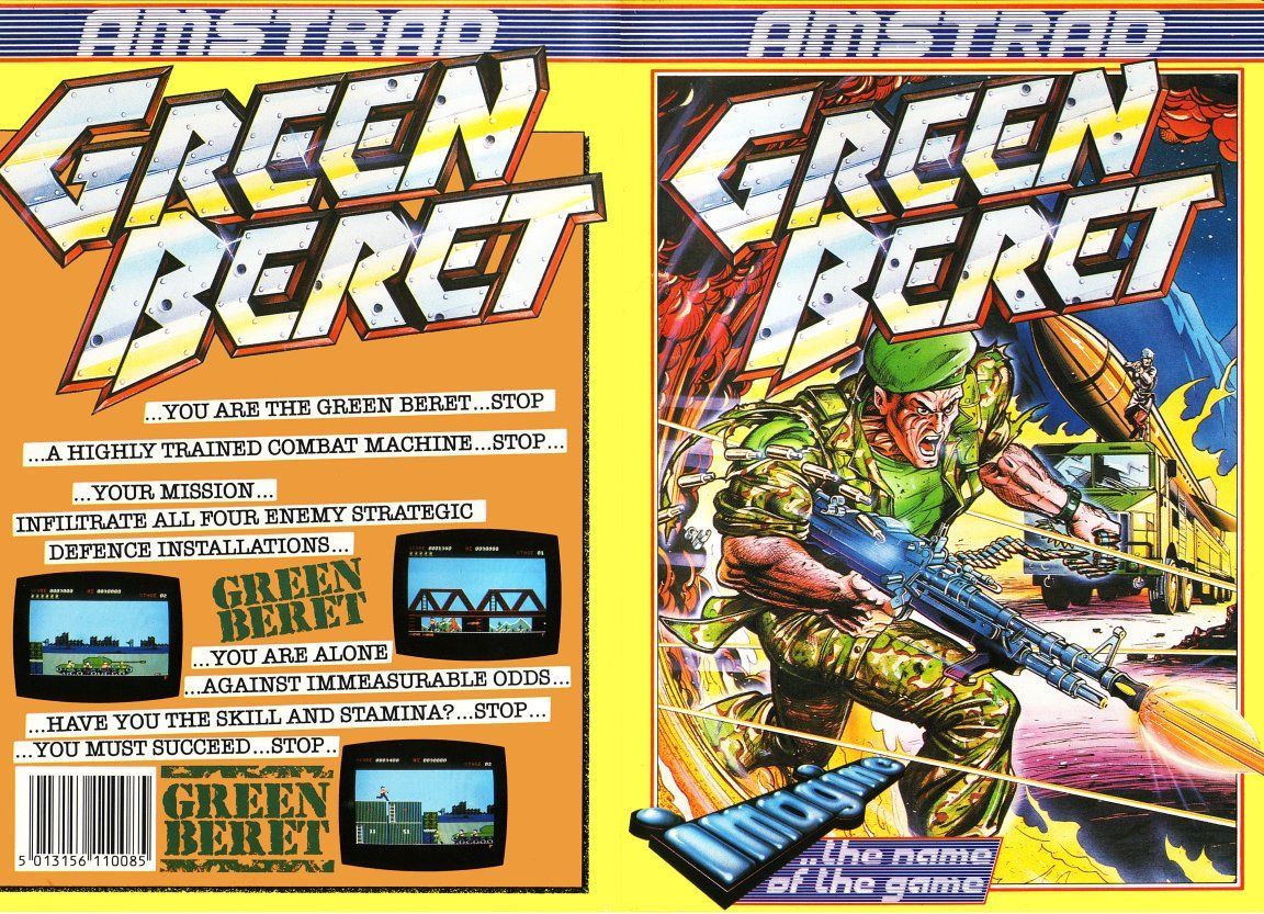 cover of the Amstrad CPC game green_beret by Mig