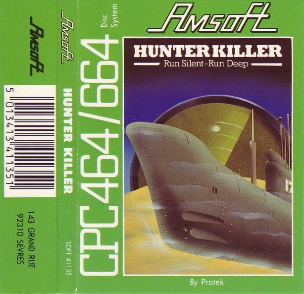 cover of the Amstrad CPC game hunter_killer by Mig