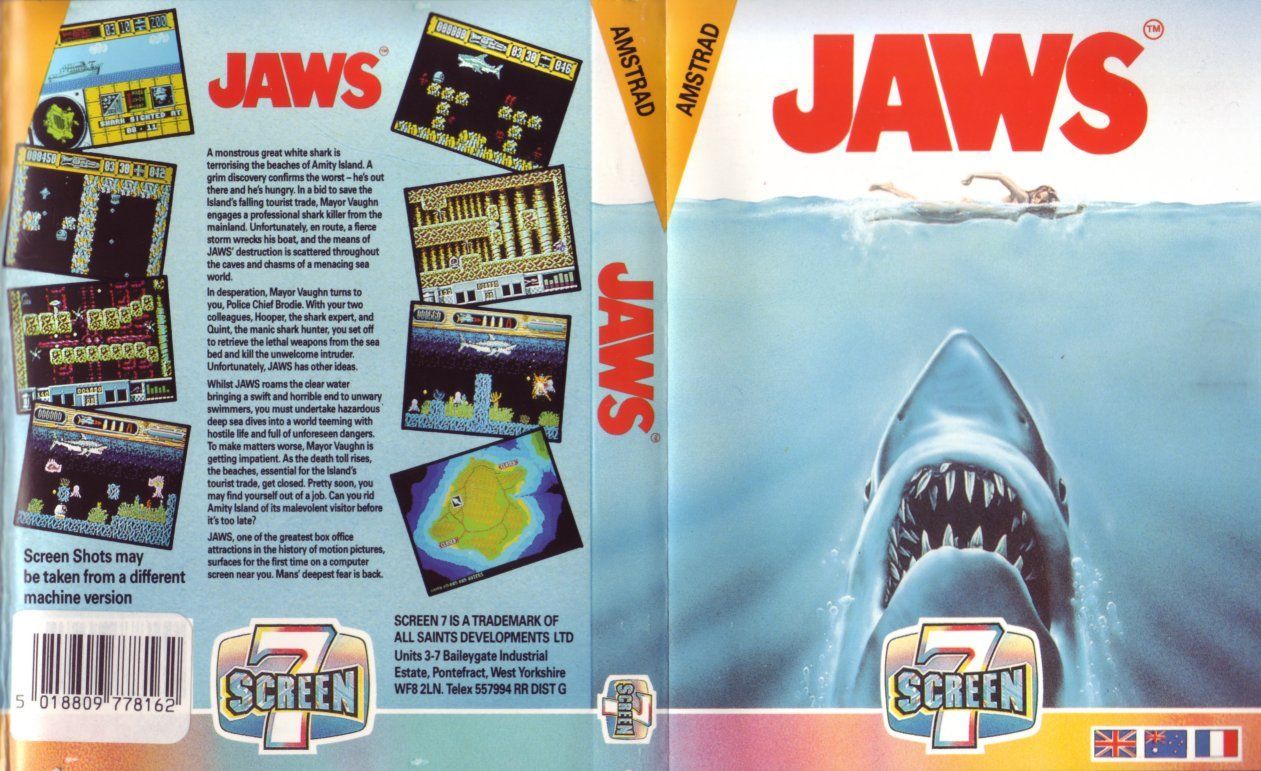 cover of the Amstrad CPC game jaws by Mig