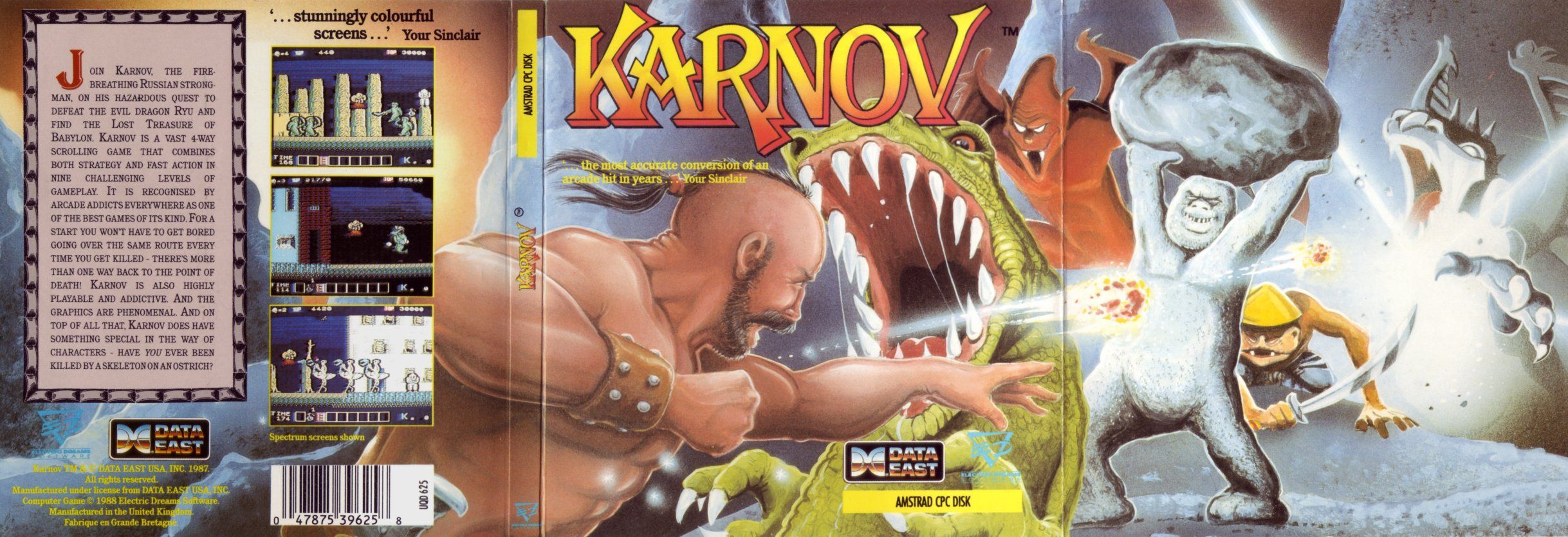 cover of the Amstrad CPC game karnov by Mig