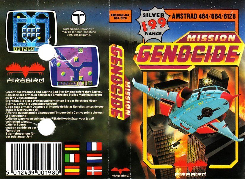 cover of the Amstrad CPC game mission_genocide by Mig