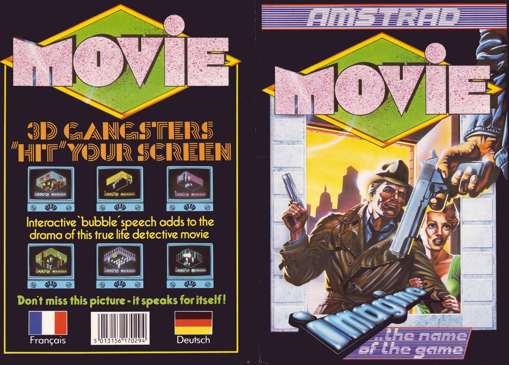 cover of the Amstrad CPC game movie by Mig
