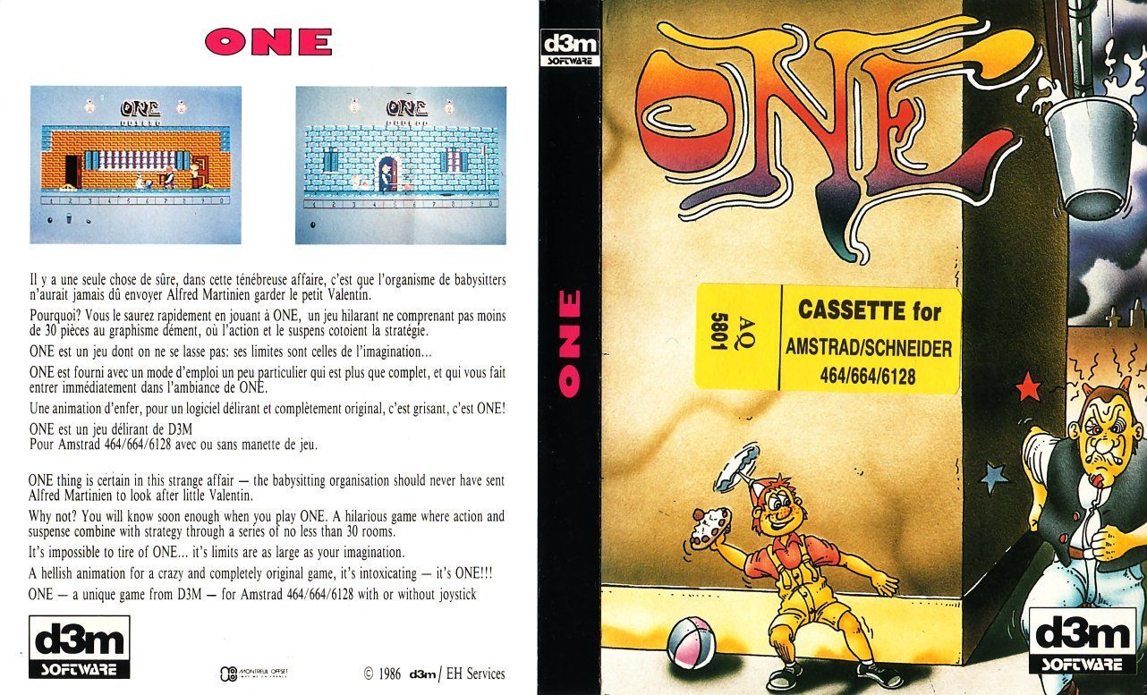 cover of the Amstrad CPC game one by Mig