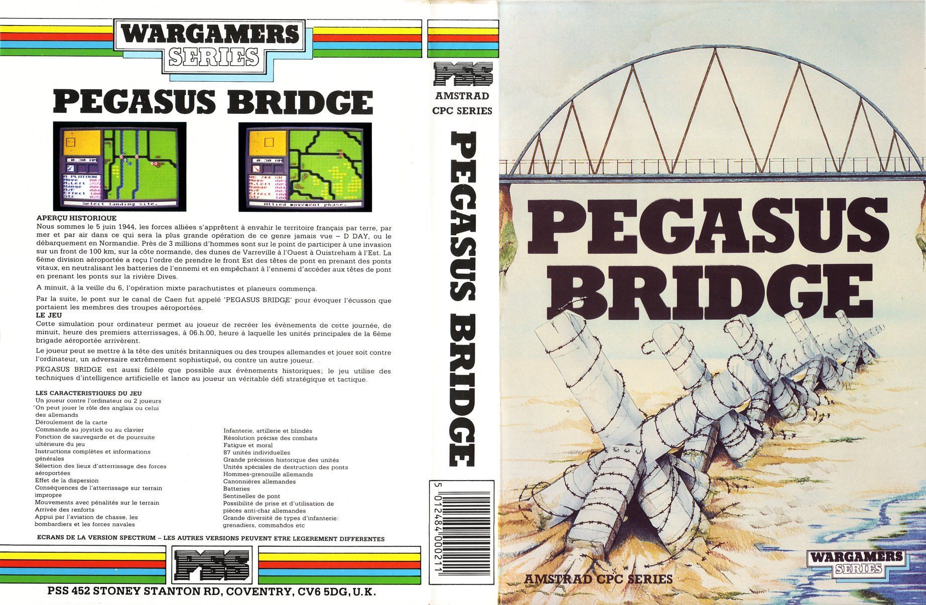 cover of the Amstrad CPC game pegasus_bridge by Mig