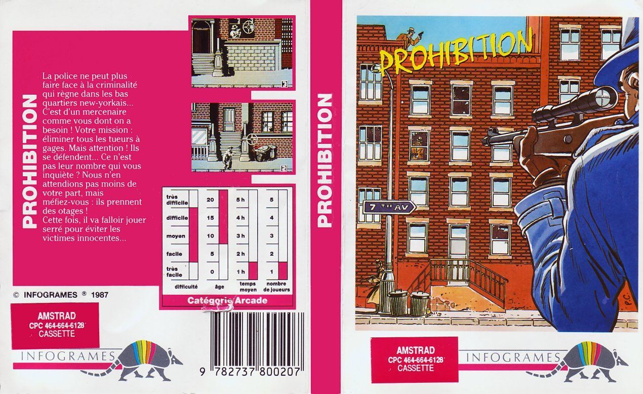 cover of the Amstrad CPC game prohibition by Mig