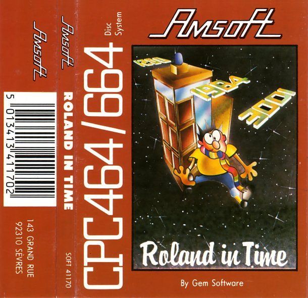 cover of the Amstrad CPC game roland_in_time by Mig