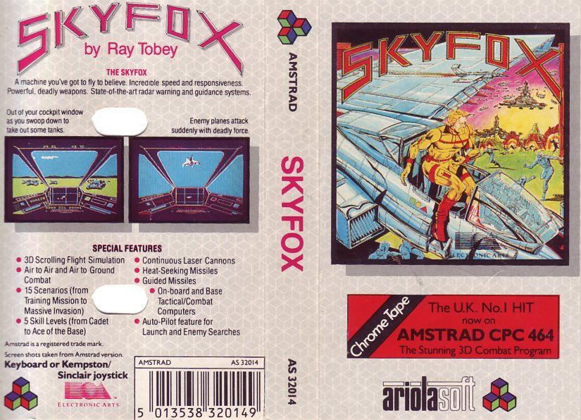 cover of the Amstrad CPC game skyfox by Mig