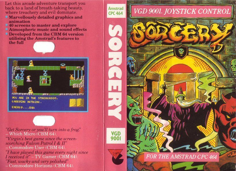 cover of the Amstrad CPC game sorcery by Mig