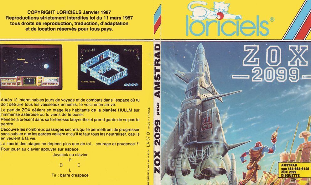 cover of the Amstrad CPC game zox_2099 by Mig