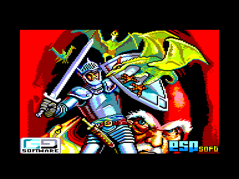 loading screen of the Amstrad cpc game El Linaje Real by ESP Soft