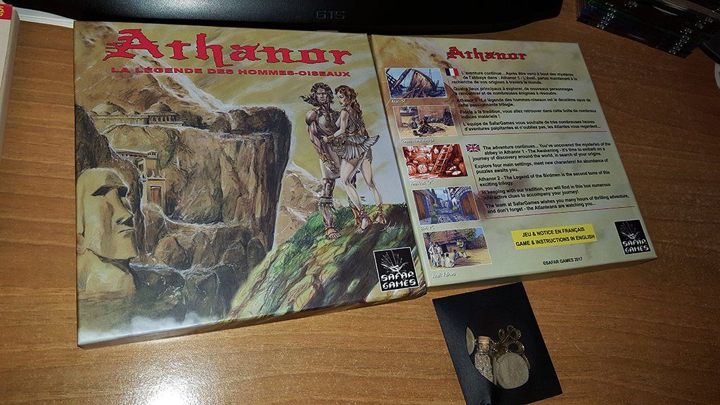 box of the graphical adventure game Athanor 2 by Eric Safar