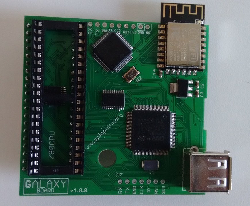 front of the galaxy board by duke for Amstrad GX4000