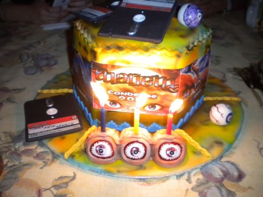 gateau d'anniversaire Amstrad CPC 1 sur 4