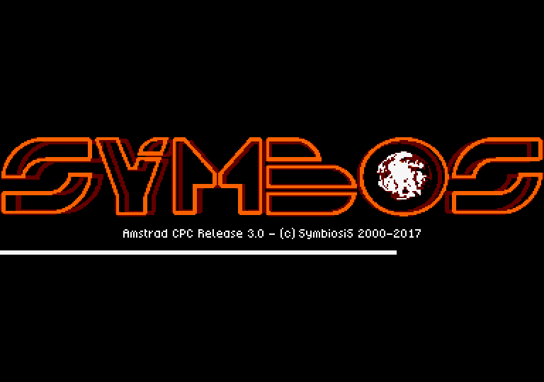 image de boot de SymbOS v3 par Prodatron pour Amstrad CPC
